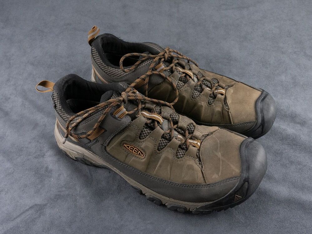 Keen Targhee III Hiking Shoes Mens 15 M Brown Gray Leather Mesh Upper Waterproof